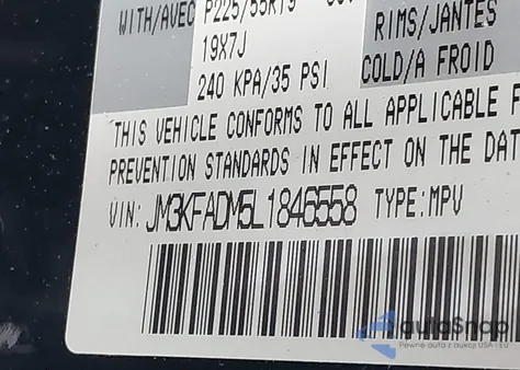 2020 Mazda Cx-5 Grand Touring from USA, damaged, VIN JM3KFADM5L1846558